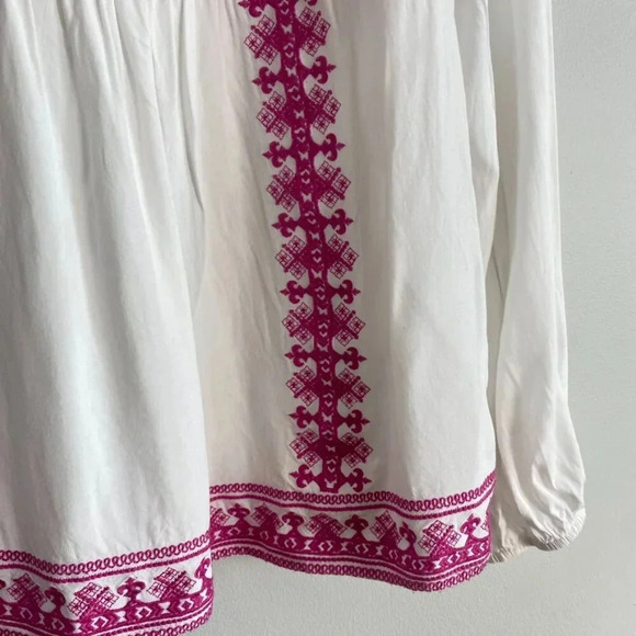 Savanna Jane Purple Embroidered Boho Chic Top - Picture 4 of 10